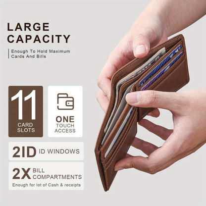 Men's Wallet – Genuine Leather, Large Capacity – detail view 5