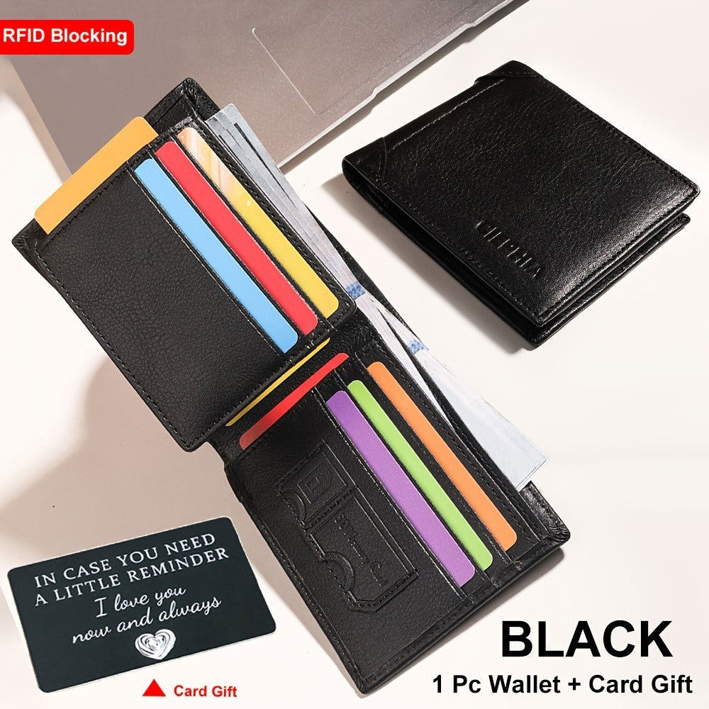 Men's Wallet – Genuine Leather, RFID Blocking – detail view 4