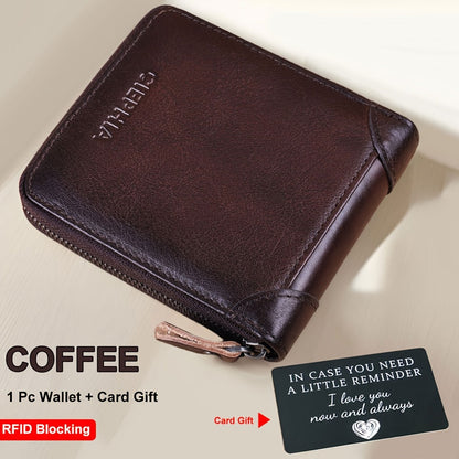 Men's Wallet – Genuine Leather, RFID Blocking, Large Capacity – detail view 23