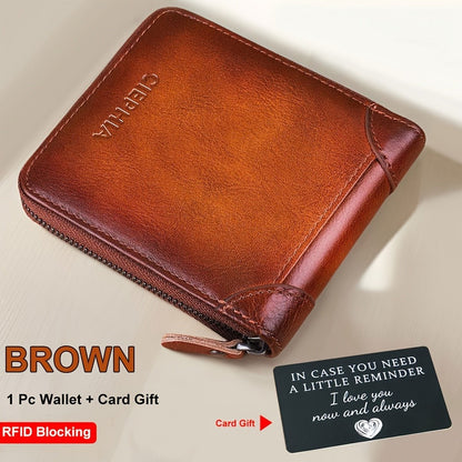 Men's Wallet – Genuine Leather, RFID Blocking, Large Capacity – detail view 2