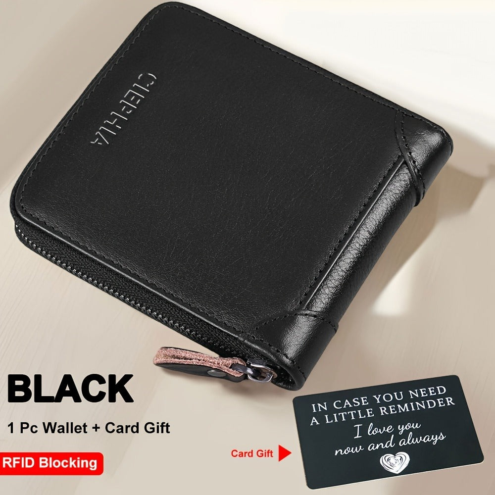 Men's Wallet – Genuine Leather, RFID Blocking, Large Capacity – detail view 6
