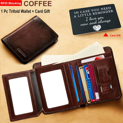 Men's Wallet – Genuine Leather, RFID Blocking – detail view 3