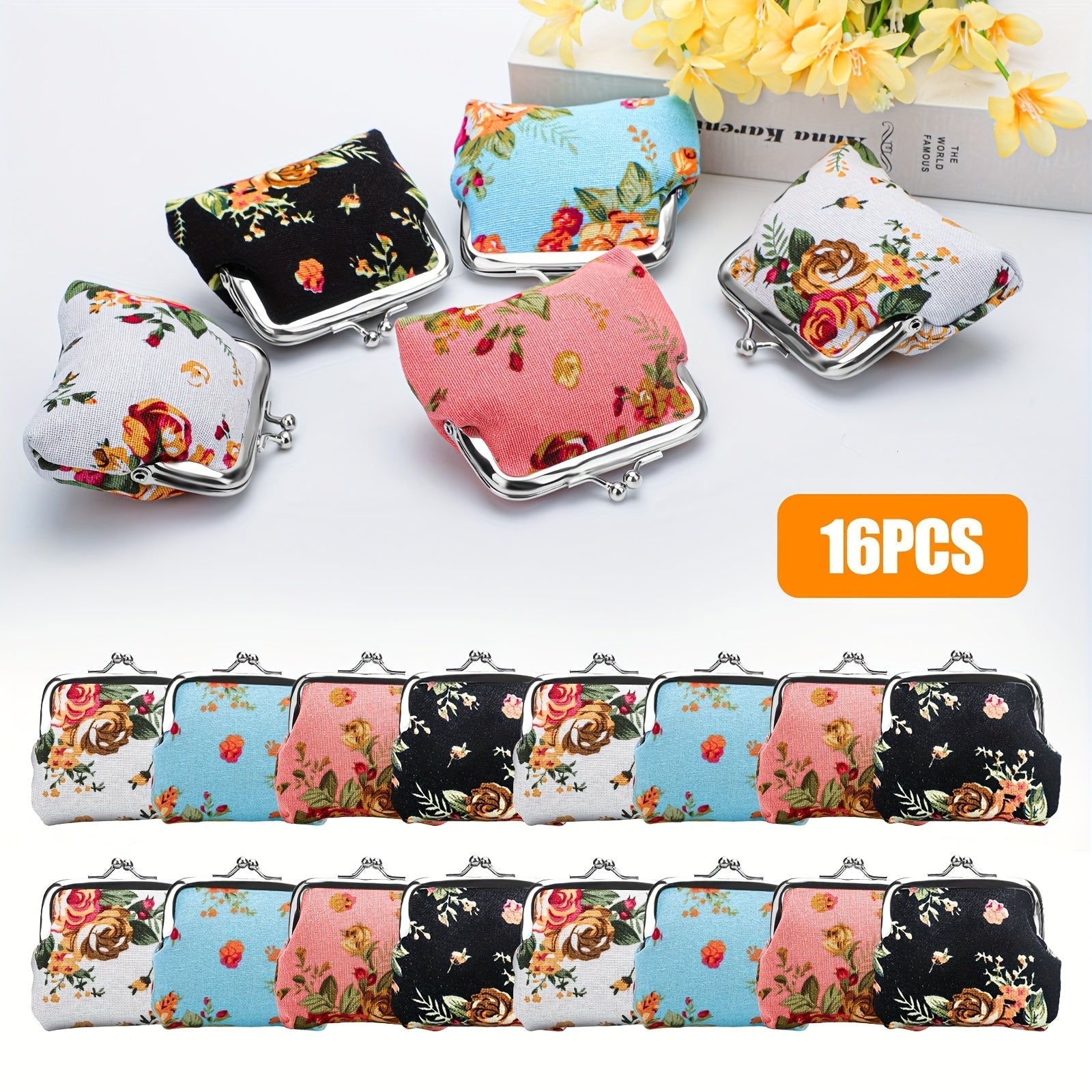 Men's Wallet – Mini, Floral Coin Set Of Metal – detail view 8