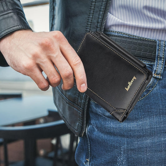 Men's Wallet – Polyester, Vintage Trifold Buckle Unisex Card – detail view 19