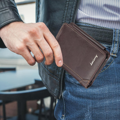 Men's Wallet – Polyester, Vintage Trifold Buckle Unisex Card – detail view 24