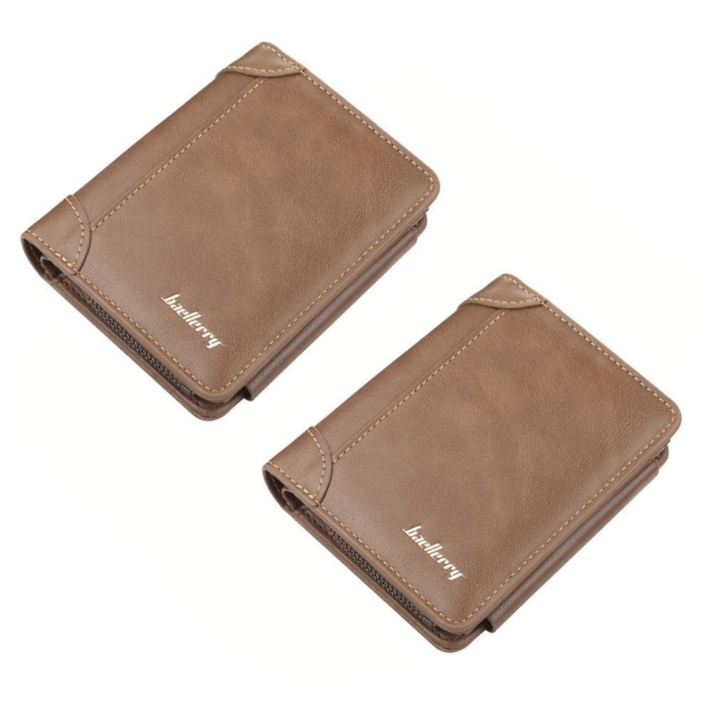 Men's Wallet – Polyester, Vintage Trifold Buckle Unisex Card – detail view 12