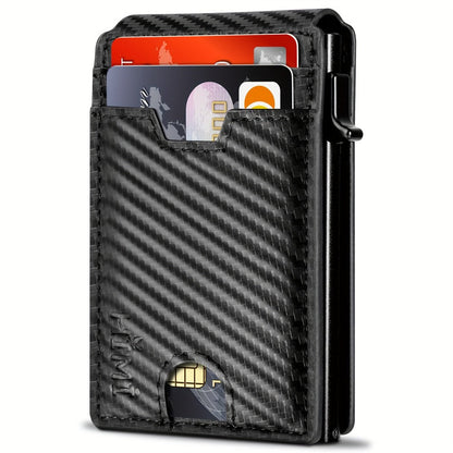Men's Wallet – RFID Blocking, Aluminum Pop Up Card Holder – detail view 9