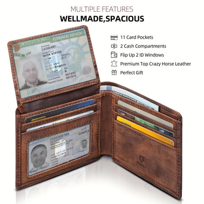 Men's Wallet – RFID Blocking, Dual Cash Section Leather Rfid – detail view 10