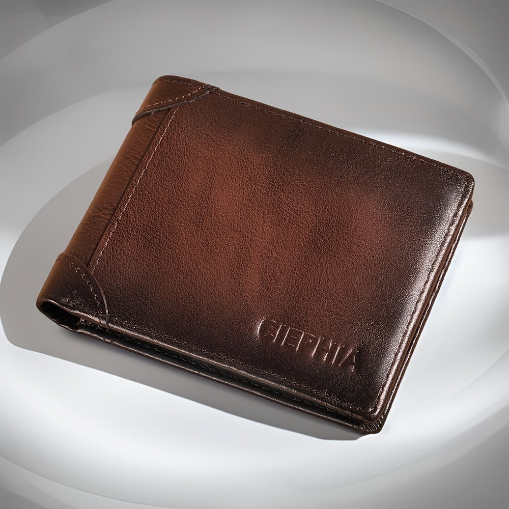 Men's Wallet – RFID Blocking, Full Grain Leather Trifold Rfid – detail view 4