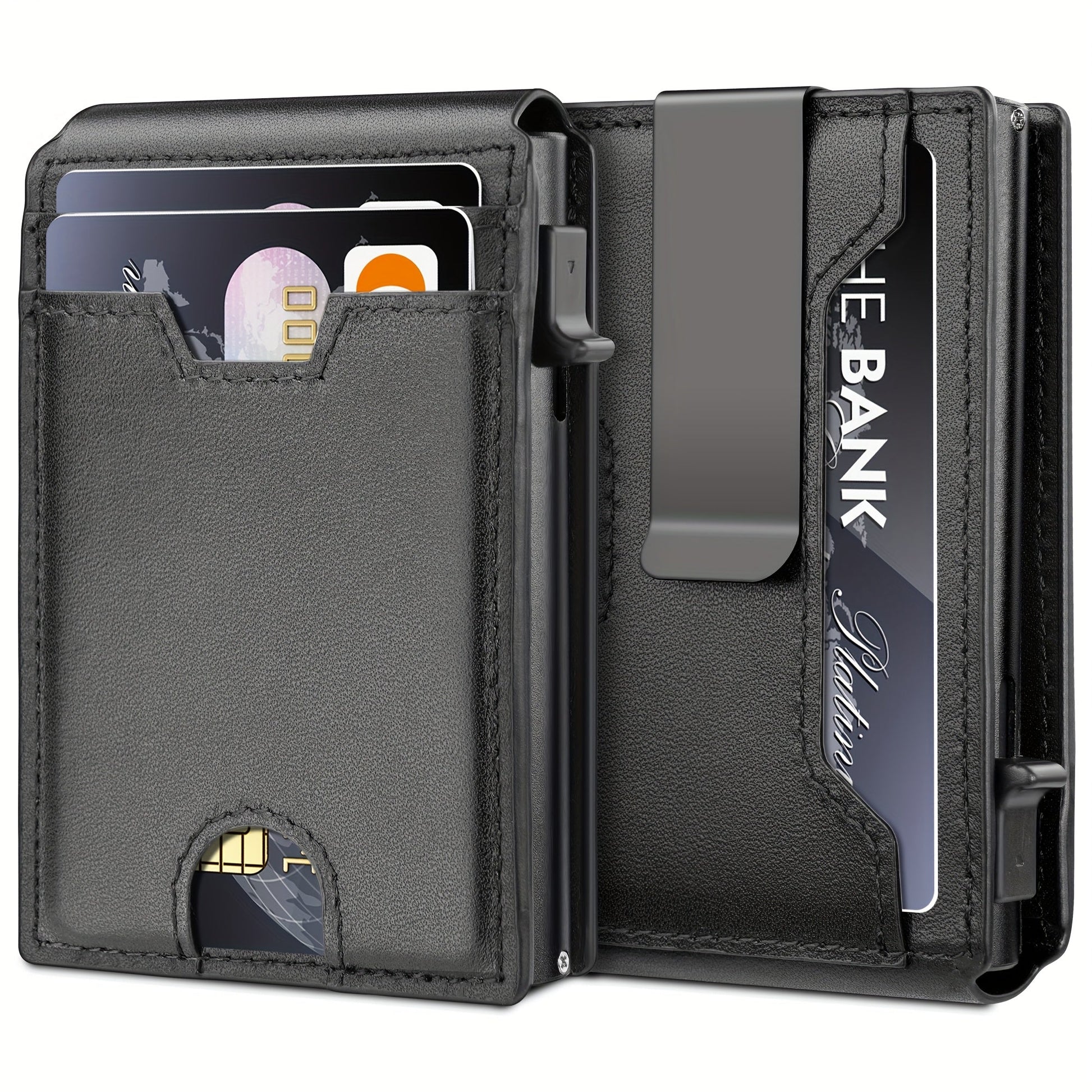 Men's Wallet – RFID Blocking, Metal Aluminum Pop Up Rfid – detail view 12