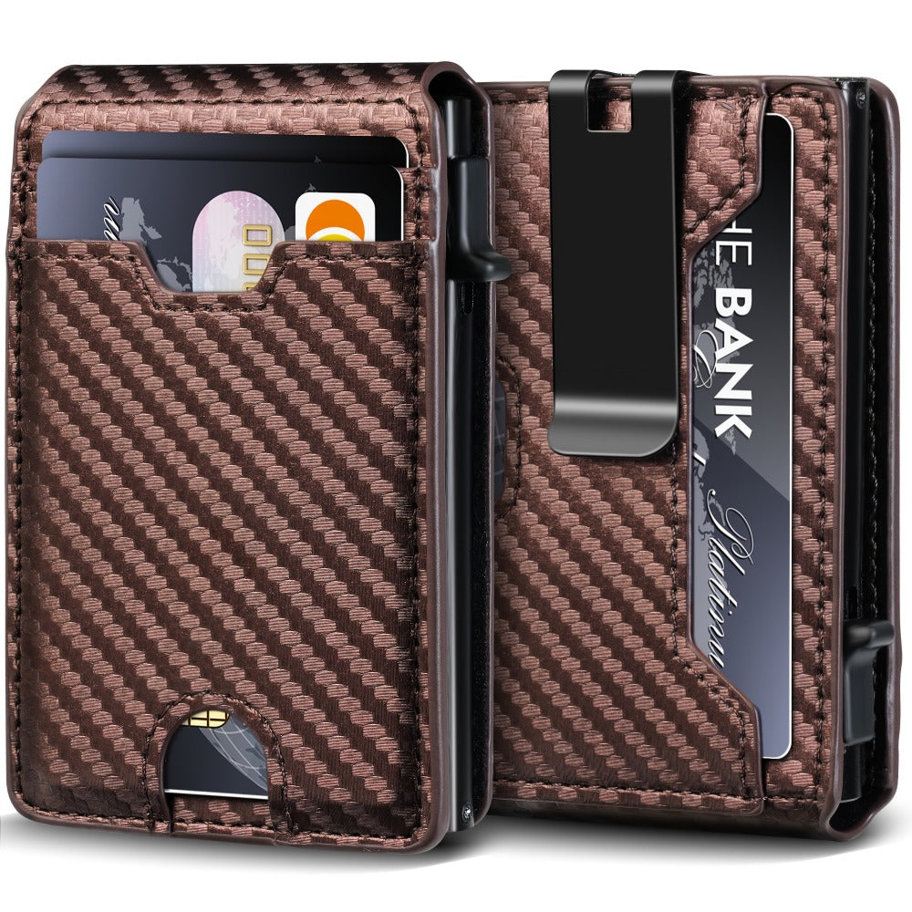 Men's Wallet – RFID Blocking, Metal Aluminum Pop Up Rfid – detail view 5
