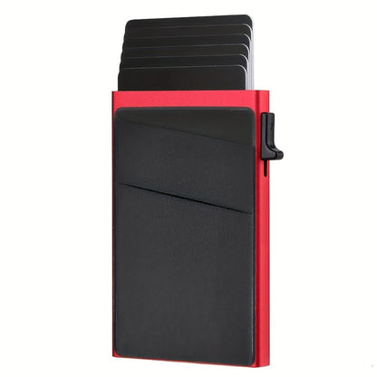 Men's Wallet – RFID Blocking, Metal Pop Up Card Case – detail view 9