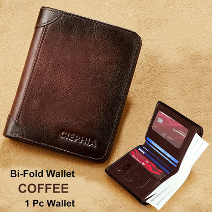 Men's Wallet – RFID Blocking, Oil Wax Cowhide Rfid Blocking – detail view 37