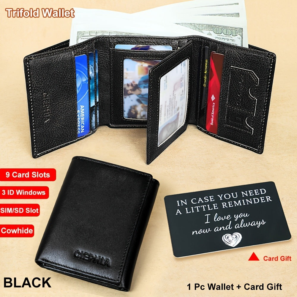 Men's Wallet – RFID Blocking, Rfid Blocking Bifold Trifold First – detail view 6