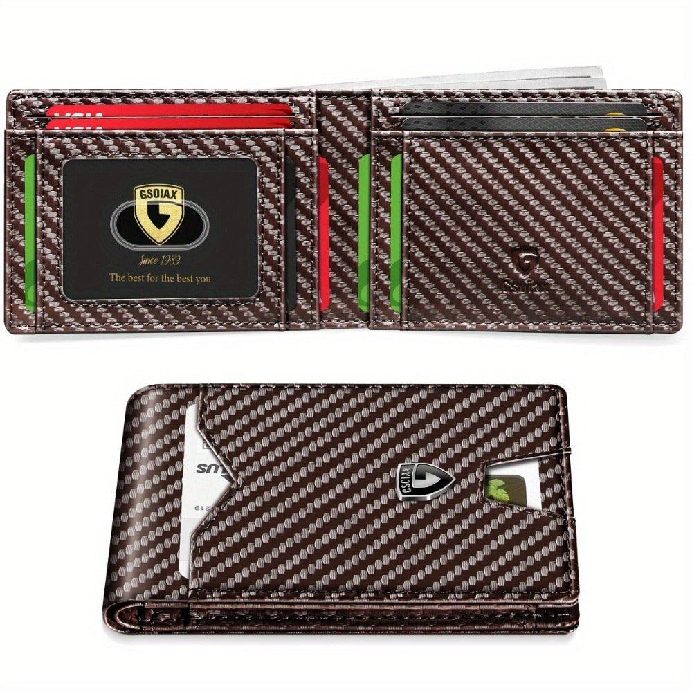 Men's Wallet – RFID Blocking, Slim Rfid Blocking Bifold Carbon – detail view 17