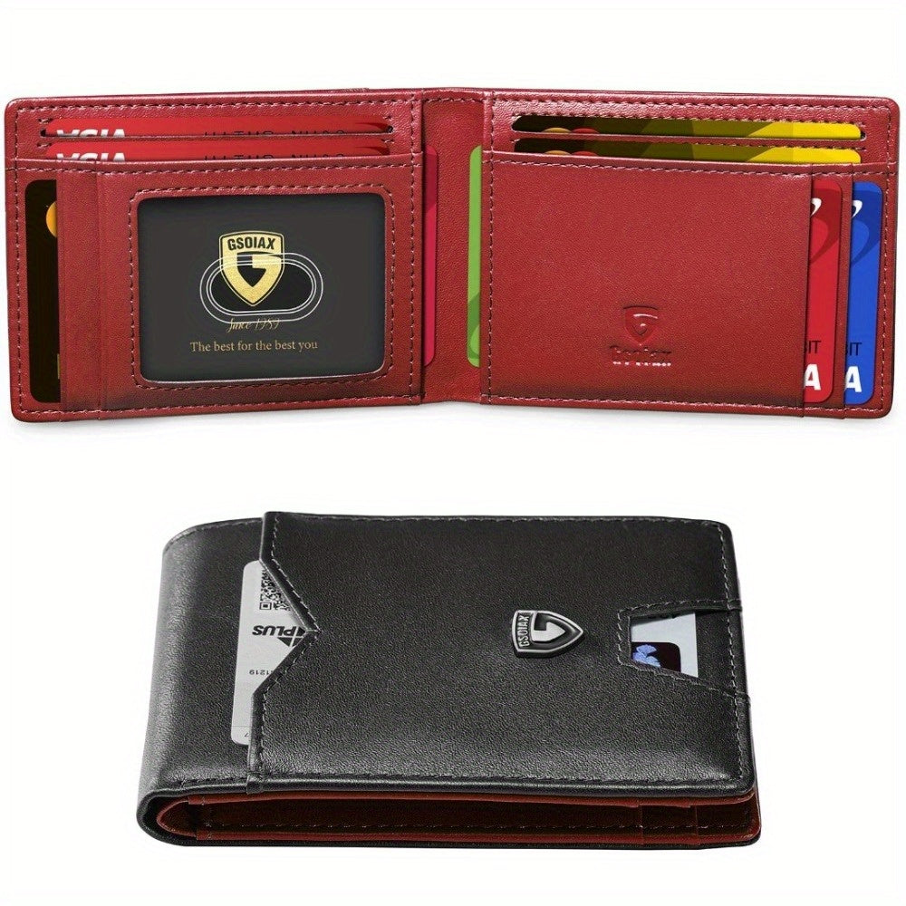 Men's Wallet – RFID Blocking, Slim Rfid Blocking Bifold Carbon – alternate view