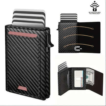 Men's Wallet – RFID Blocking, Automatic, Anti-Theft, Large Capacity – detail view 5
