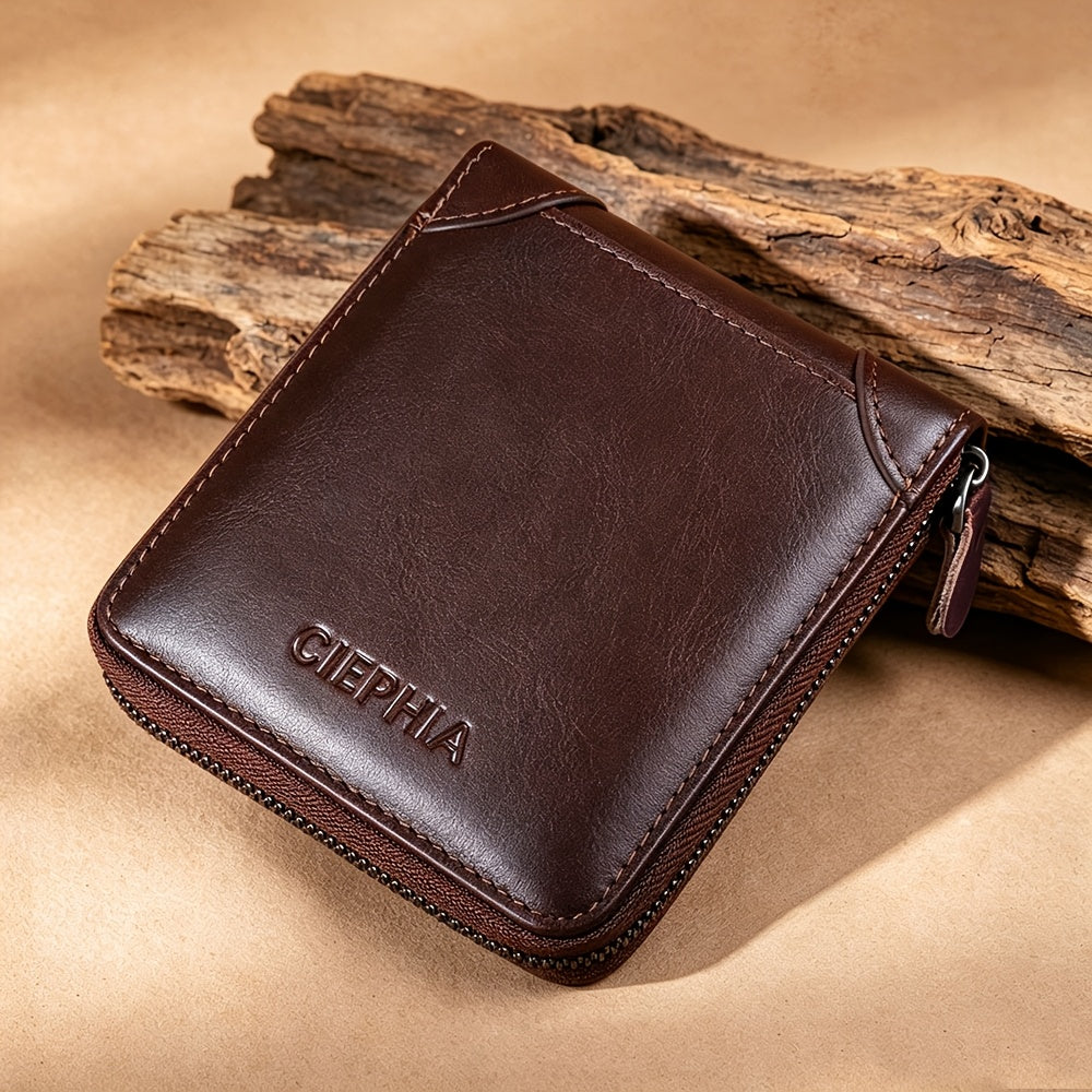 Men's Wallet – RFID Blocking, Large Capacity, for Everyday Use – front view - product view 12