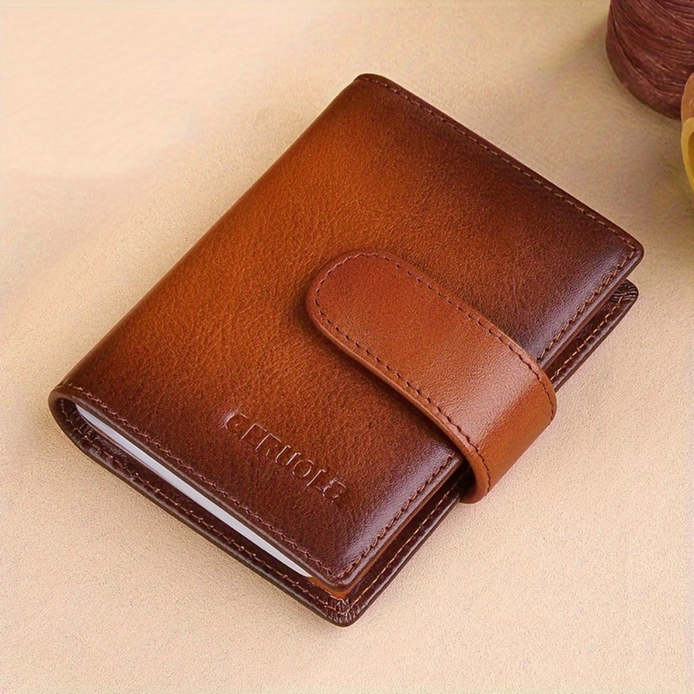 Men's Wallet – 6 Colors, Slim Card Case Cowhide Leather – detail view 4