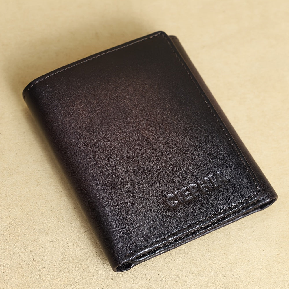 Men's Wallet – Trifold Leather Premium Cowhide Full – detail view 13