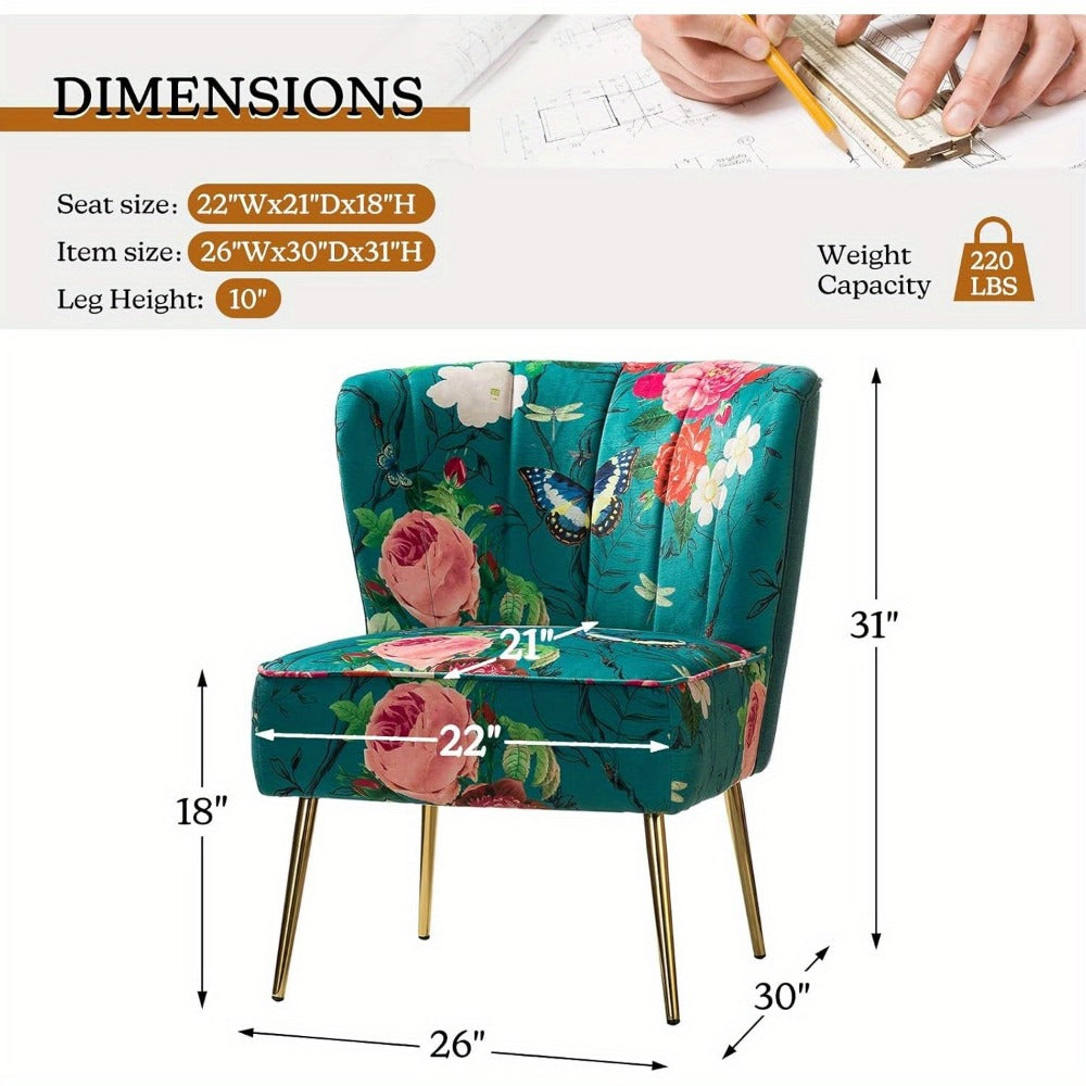 Metal Accent Chair with Multiple Color Options for Living Room detail image - detail view 4