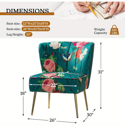 Metal Accent Chair with Multiple Color Options for Living Room detail image - detail view 4