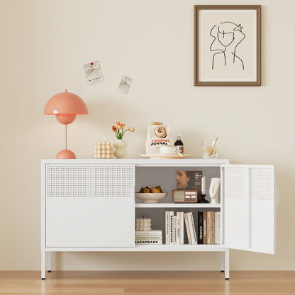 Metal Bathroom Storage Cabinet, Home Storage Cupboard for Organized Everyday Storage detail image - detail view 14