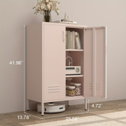 Storage Cabinet shown in the pink option