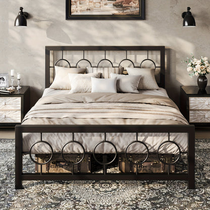 Bed Frame shown in the Black, Queen option