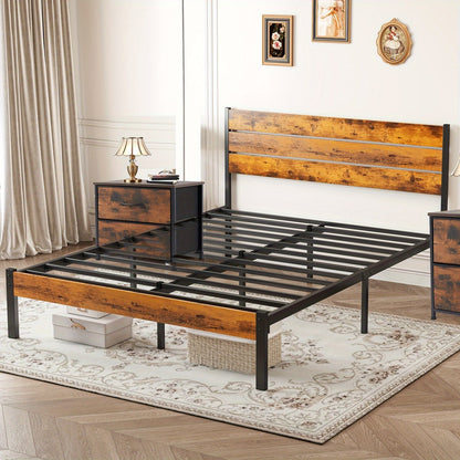 Bed Frame shown in the Full+Bedside Table*2P option