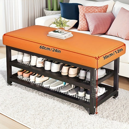Entryway Bench shown in the Orange, 24 Inches option
