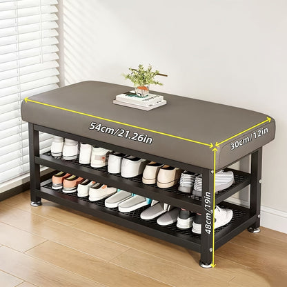 Entryway Bench shown in the Grey, 21.26in option