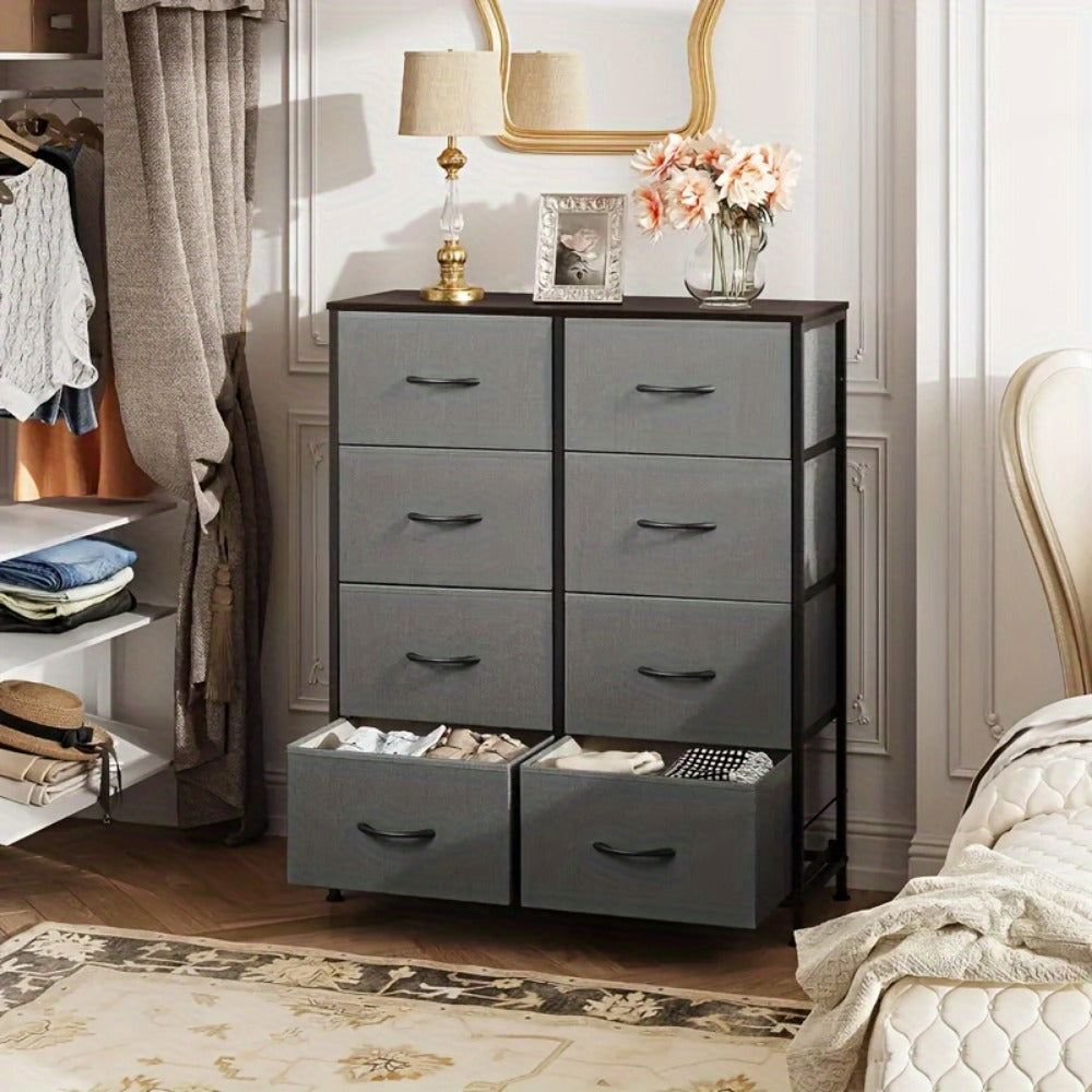 Metal Fabric Storage Cabinet with Deep Drawers for Organized Everyday Storage in Entryway detail image - detail view 22