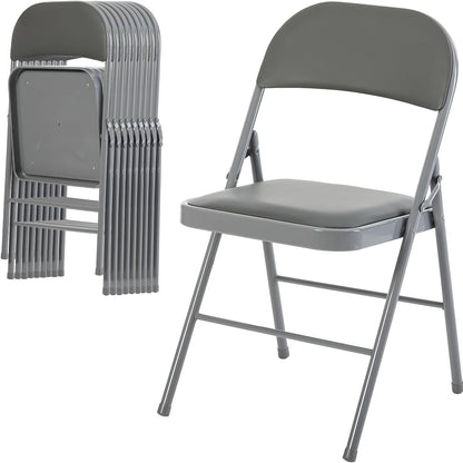 Folding Chair shown in the Grey, 10 Packs option