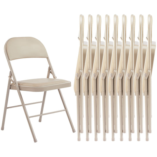 Folding Chair shown in the Khaki, 12 Pack option