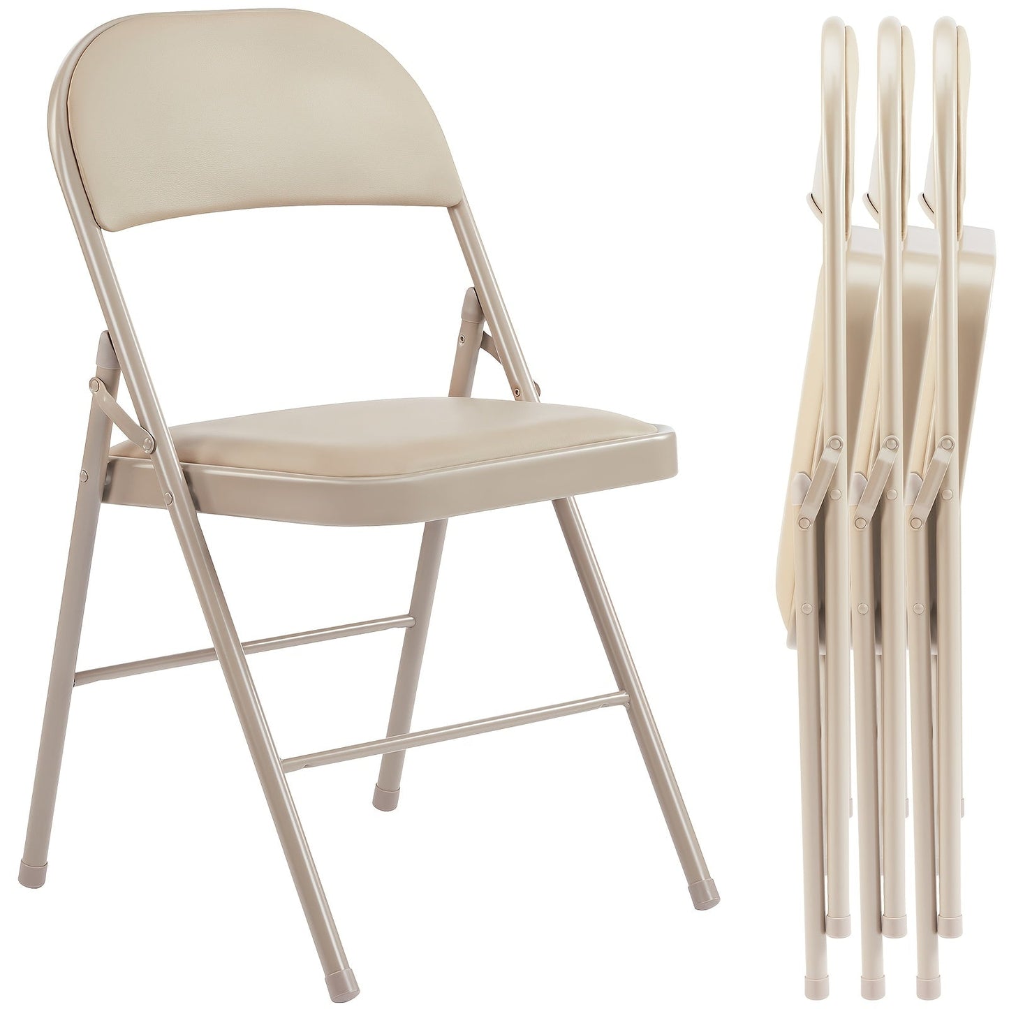 Folding Chair shown in the Khaki, 4 Packs option