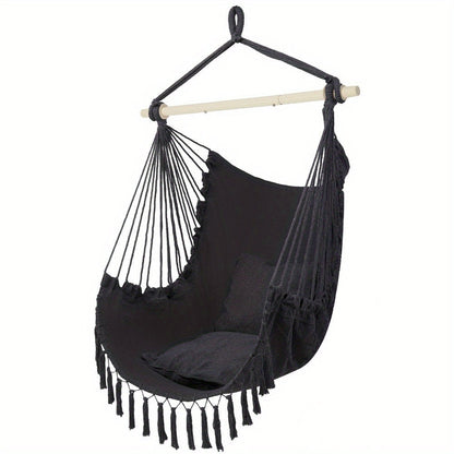 Hammock Swing Chair shown in the Black option