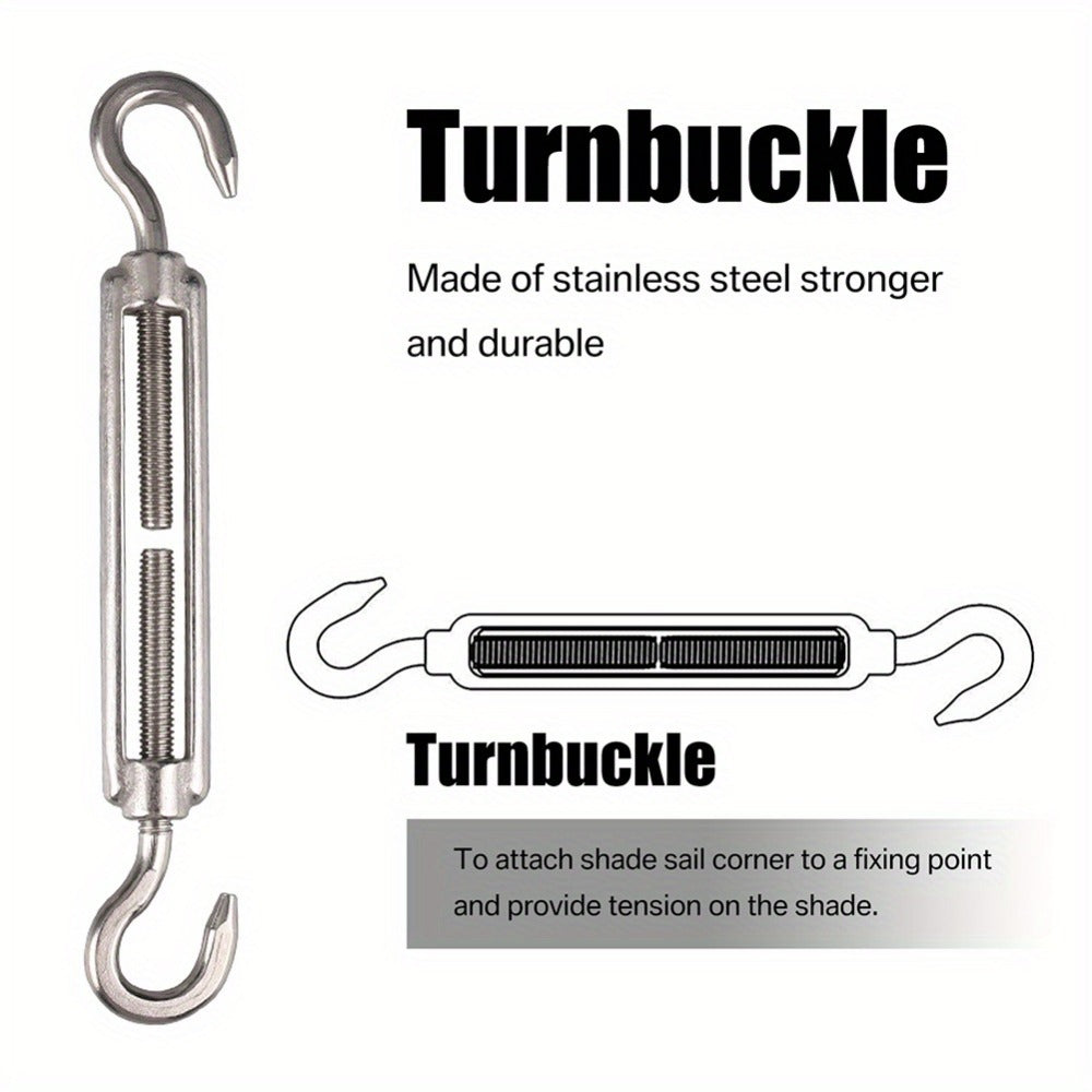 Metal Shade Sail Hardware Kit for Outdoor Shade and Protection in Patio detail image - detail view 5