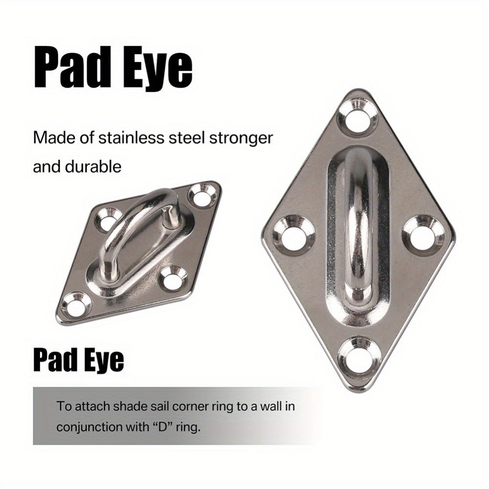 Metal Shade Sail Hardware Kit for Outdoor Shade and Protection in Patio detail image - detail view 6
