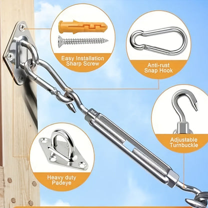 Metal Shade Sail Hardware Kit for Outdoor Shade and Protection in Patio detail image - detail view 8