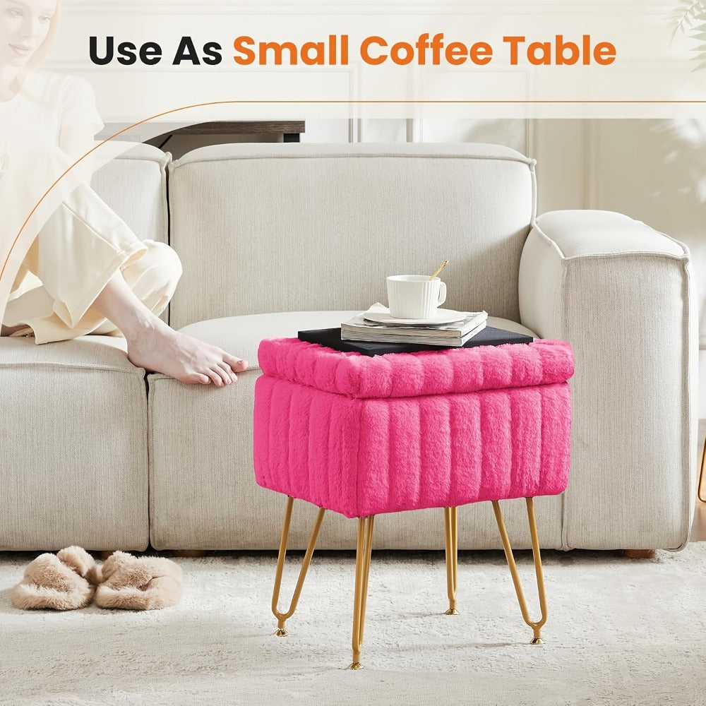Metal Vanity Stool for Dressing and Daily Routines in Bedroom detail image - detail view 10