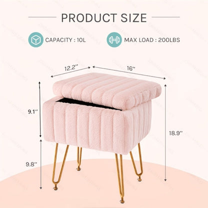 Metal Vanity Stool for Dressing and Daily Routines in Bedroom detail image - detail view 4