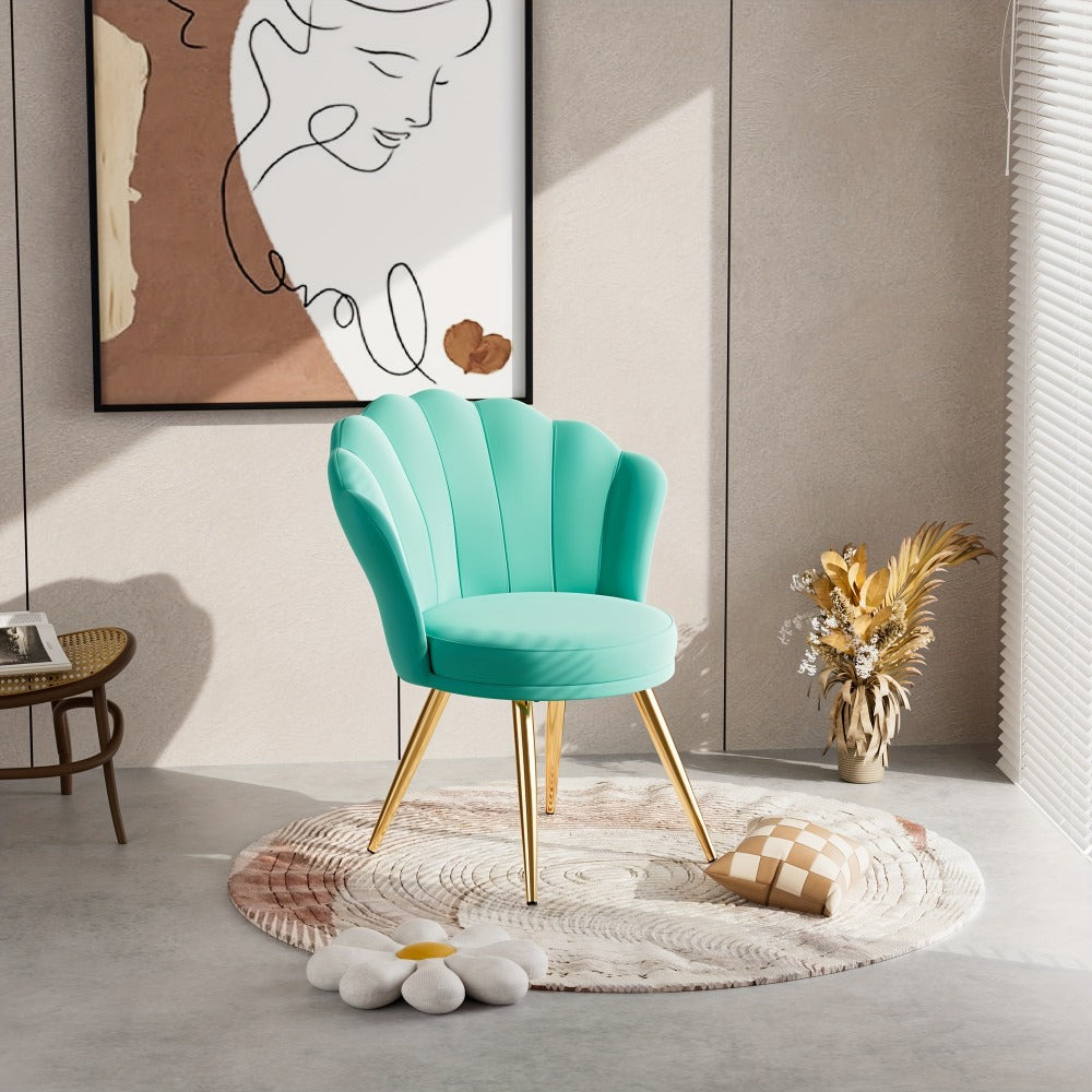 Metal Velvet Dining Chair with Multiple Color Options for Kitchen detail image - detail view 12