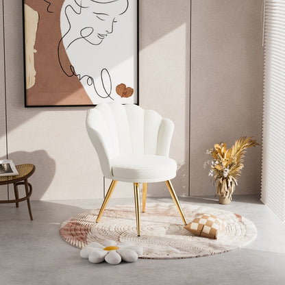Metal Velvet Dining Chair with Multiple Color Options for Kitchen detail image - detail view 3