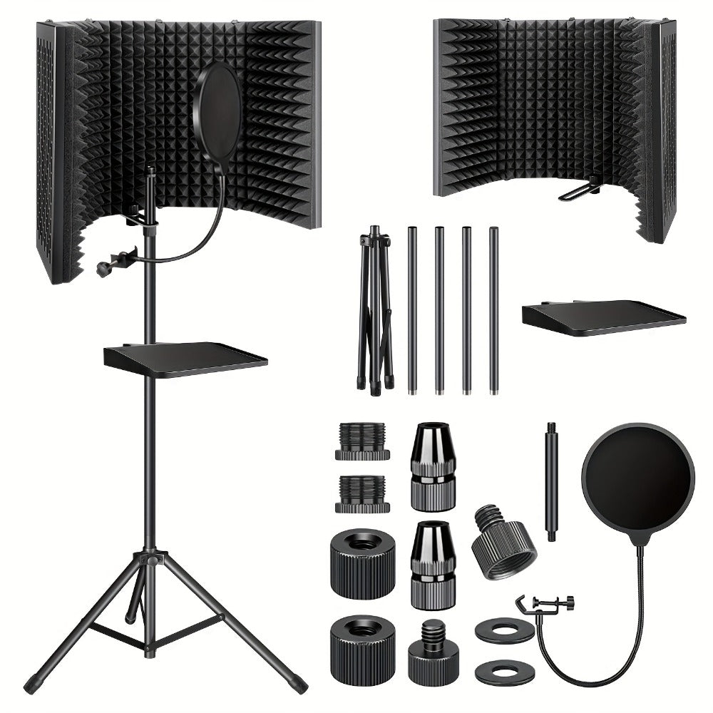 Microphone Isolation Shield, Foldable for Reducing Nearby Room Reflections Around A detail image - detail view 3