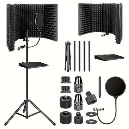 Microphone Isolation Shield, Foldable for Reducing Nearby Room Reflections Around A detail image - detail view 3