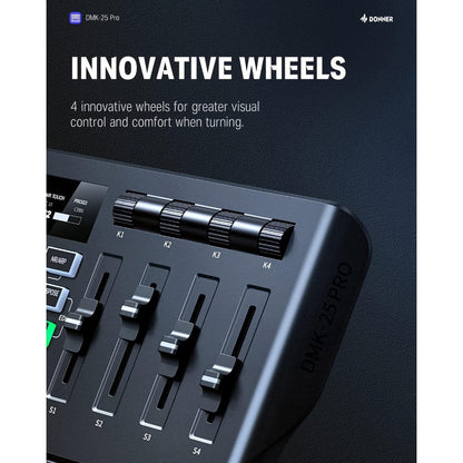 MIDI Keyboard Controller, USB-C, USB, Donner, DMK25, Pro for Music Production detail image - detail view 3