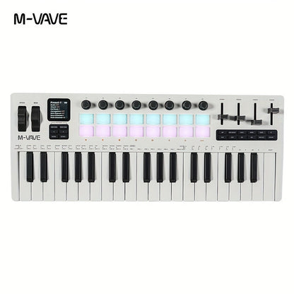 MIDI Keyboard Controller, Wireless, 37 Keys, M-VAVE, SMK37PRO for Music Production detail image - detail view 10