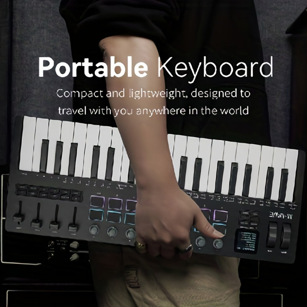 MIDI Keyboard Controller, Wireless, 37 Keys, M-VAVE, SMK37PRO for Music Production detail image - detail view 3