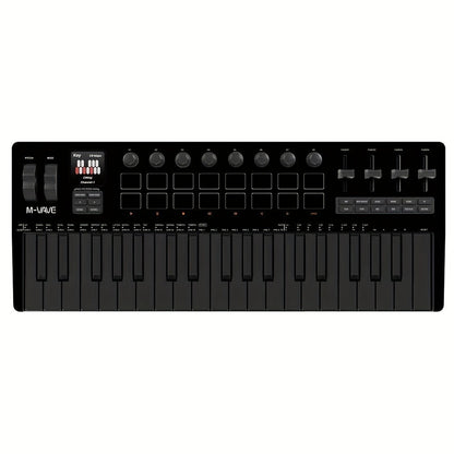 MIDI Keyboard Controller, Wireless, 37 Keys, M-VAVE, SMK37PRO for Music Production detail image - detail view 5